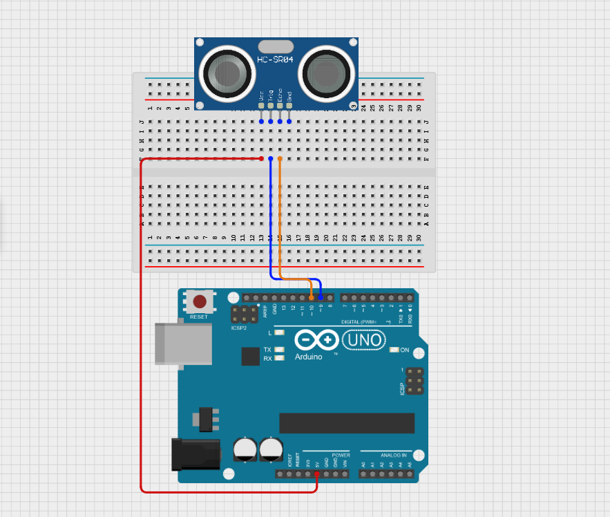 Component on breadboard