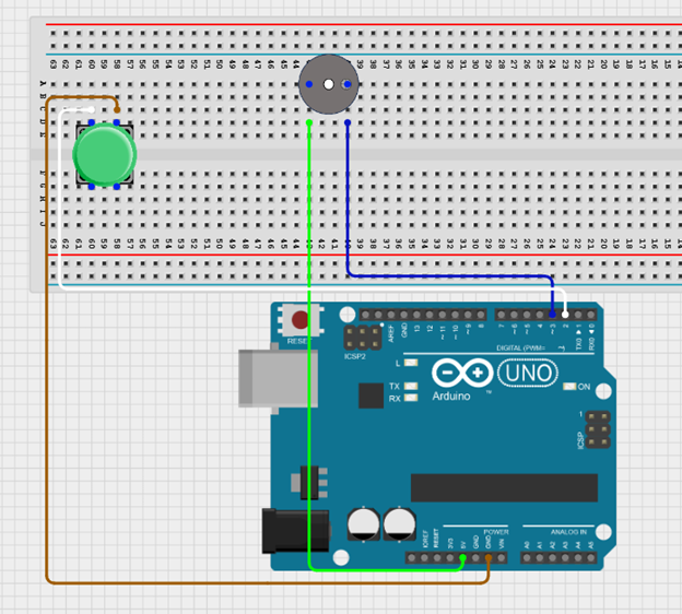 inseting the buzzer