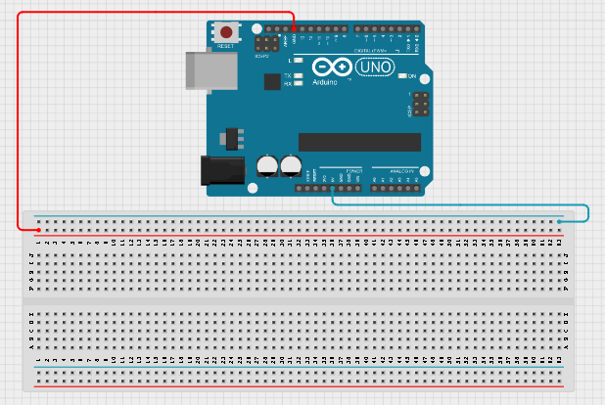 Mount the ultrasonic Sensor on the Breadboard