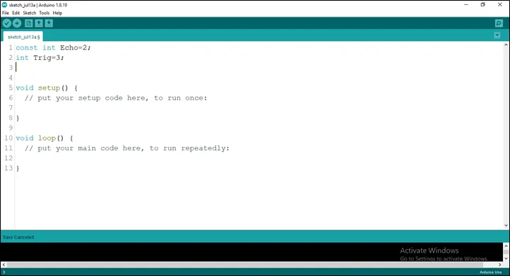 create Trig variable